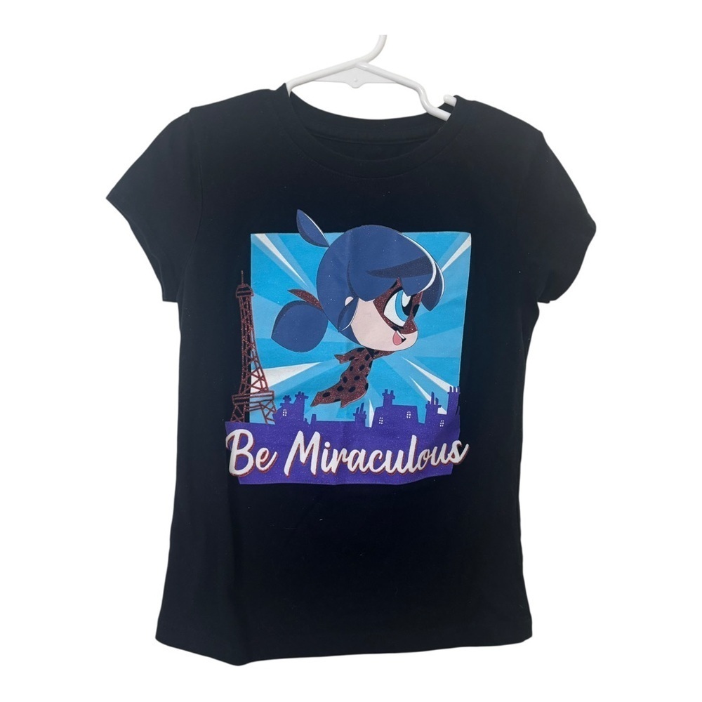 3/$15 Miraculous Ladybug Black Kids T-Shirt
